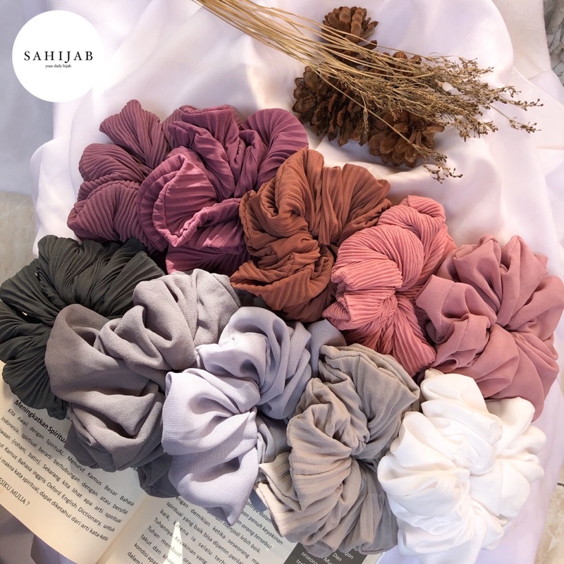 SCRUNCHIE HIJAB / IKAT RAMBUT / CEPOL RAMBUT / CEPOL HIJAB / SCRUNCHIE MURAH / SCRUNCHIE CERUTY