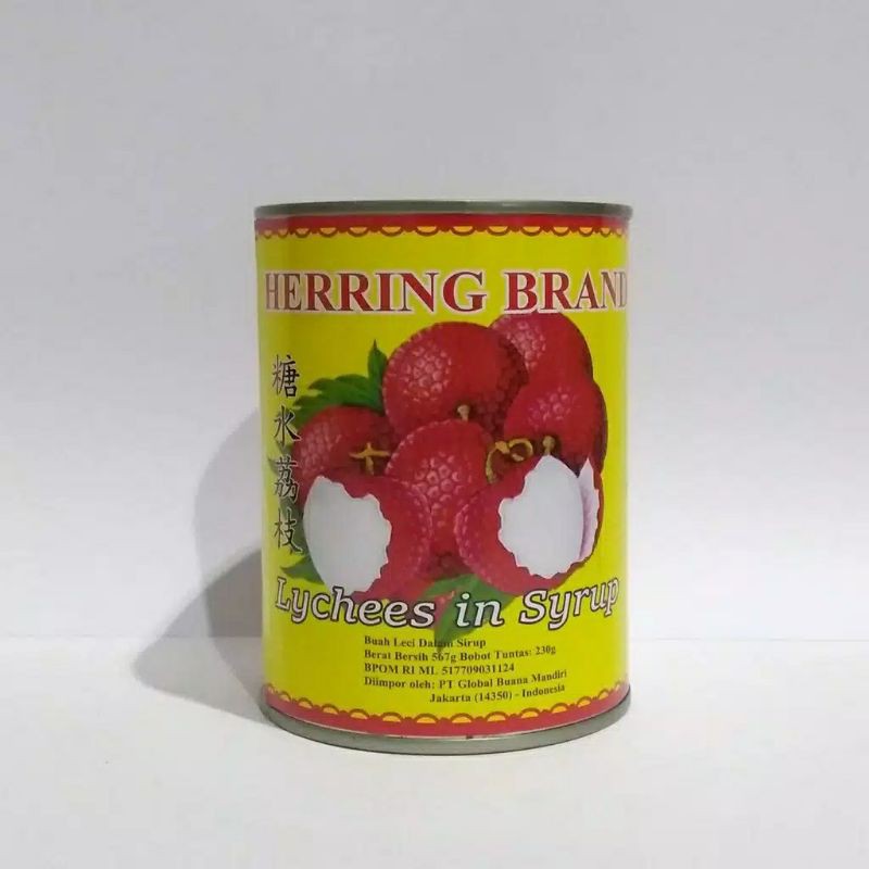 

Lychee Kaleng Herring/ Leici kaleng/buah kaleng