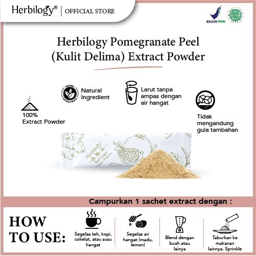 HERBILOGY Pomegranate Powder On The Go for Glowing Skin Antioxidant