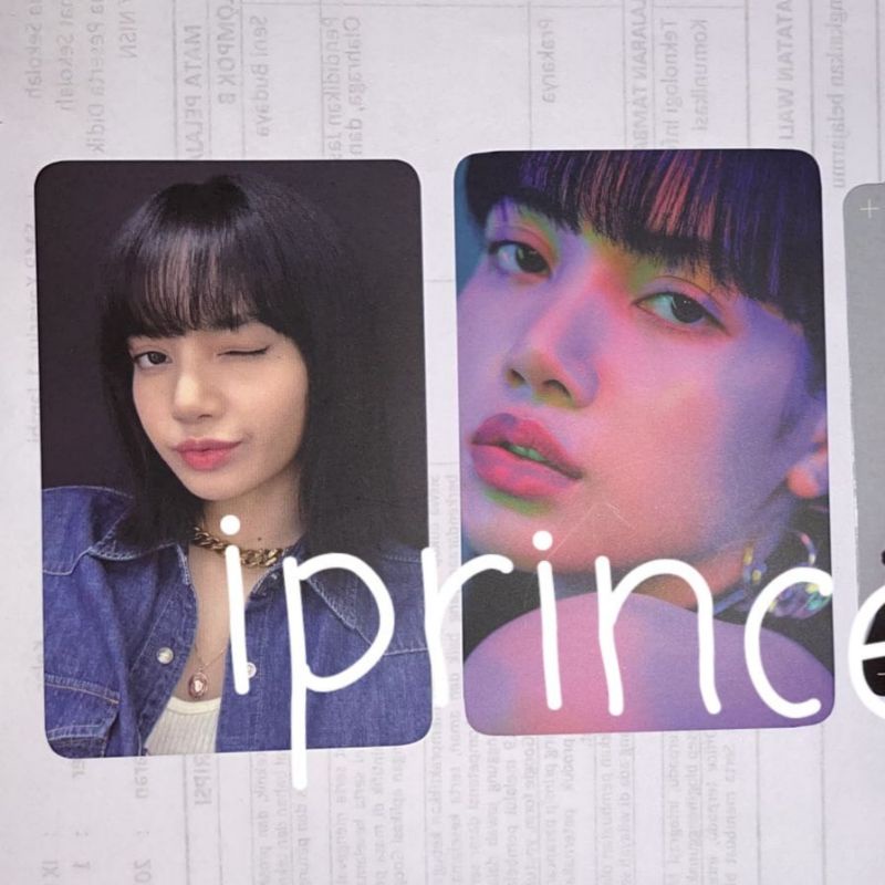 Ready PC Photocard Blackpink official The Album / Hylt / Rose R / Lalisa