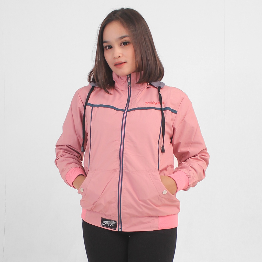 Brotherdo jaket wanita talikur parasut  taslan JN waterproof  terbaru