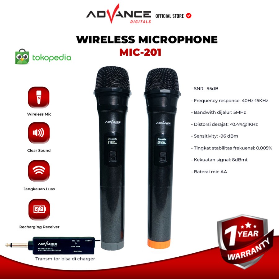 MIC WIRELESS ADVANCE 201 / MIC PROFESSIONAL