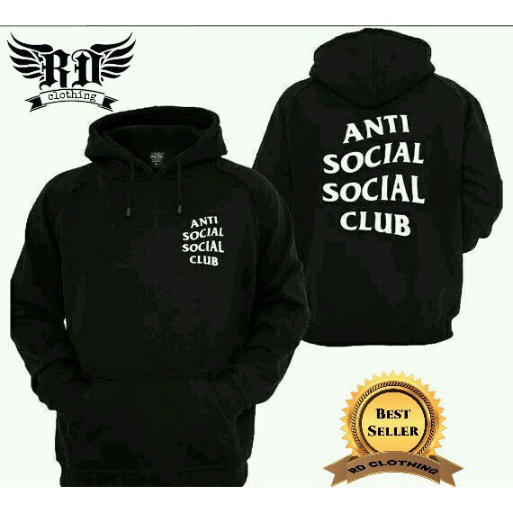 Jaket Sweater Hoodie Jumper Anti sosial sosial club