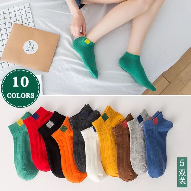 Kaos Kaki Katun Pendek Korea Sock Cotton Korean Style