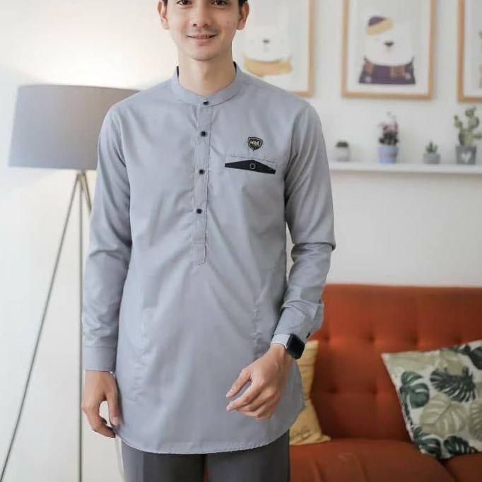 Koko kurta Turki Lengan Panjang - Kemeja Koko Turki Dewasa