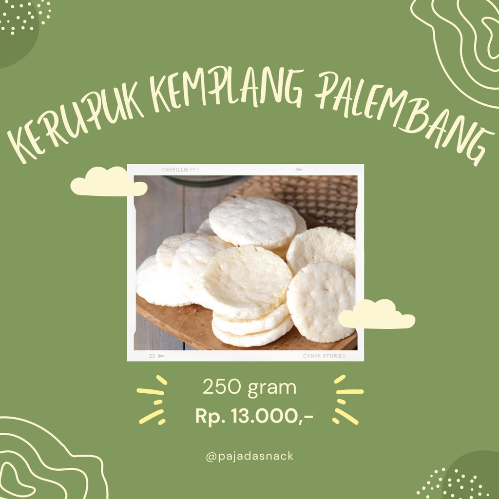 

kerupuk kemplang khas palembang / krupuk kemplang ikan tenggiri / kripik kemplang renyah gurih