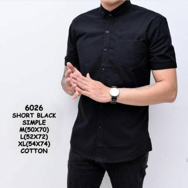 Ⓝxvf-648 Kemeja Pria Polos Fashion Maikel Katun Strit LD100 PJ70 Allsize M L XL Kerja Formal TERBARU