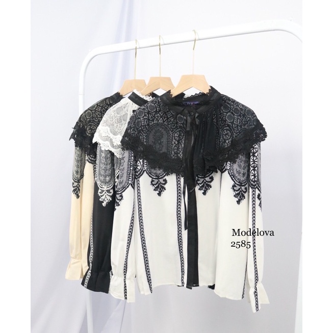 MDLV~2585 IIMORI LACE BLOUSE // ATASAN LENGAN PANJANG IMPORT // FASHION IMPORT