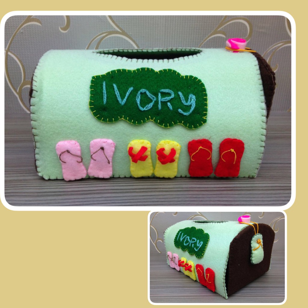 Suvenir Kotak Tisu/ Tempat tisu handmade/ Handmade Tissue box