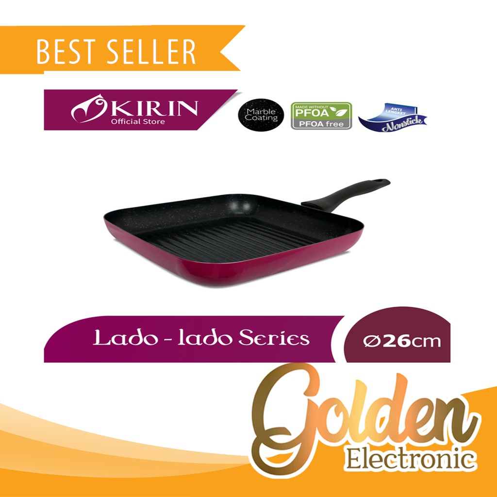 KIRIN GRILL PAN 26cm LADO-LADO SERIES Grillpan 26 CM