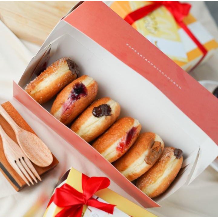 Donat Sourdough Bomboloni 1 box isi 6 Chocban Jakarta