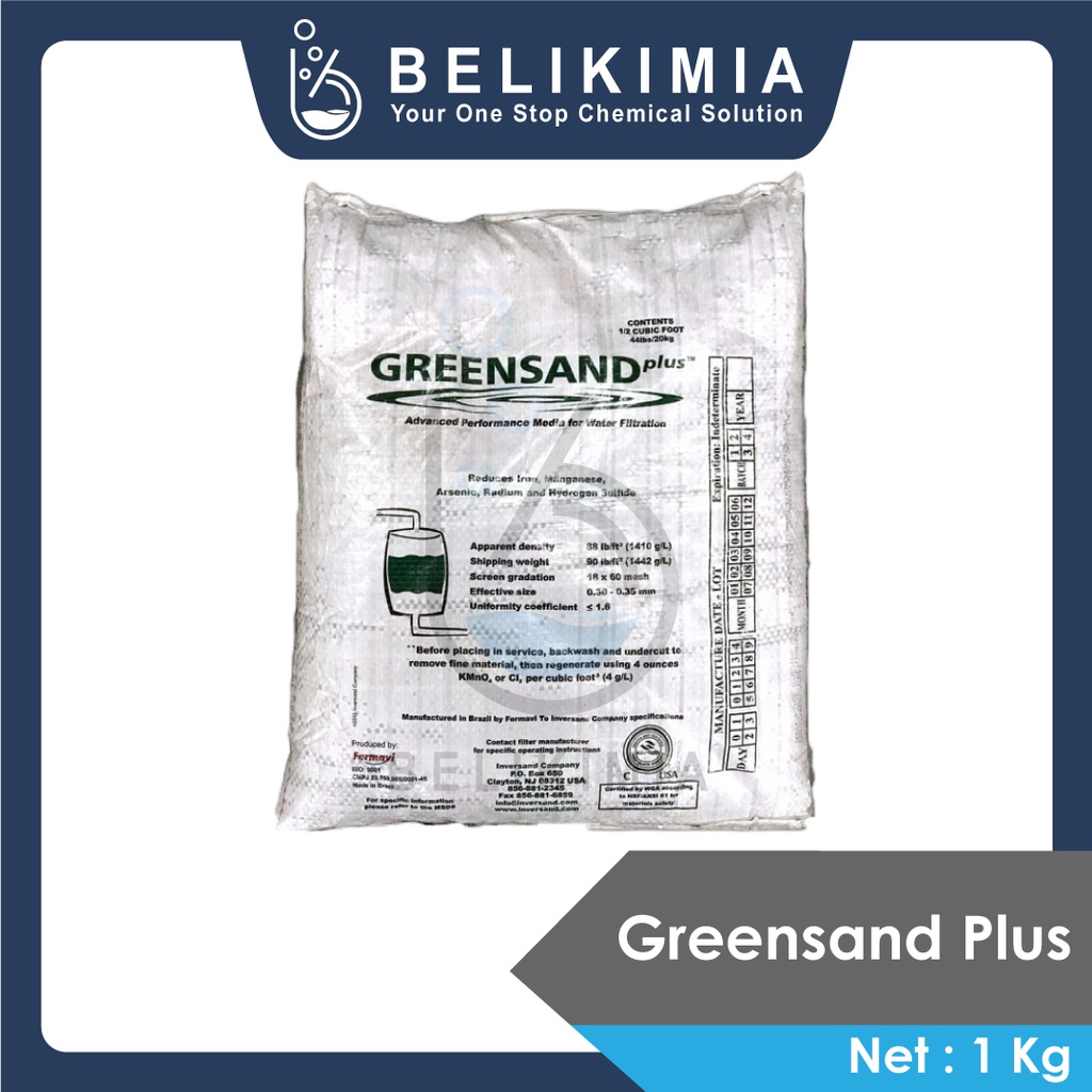 Greensand Plus 1KG - Media untuk Mangan dan Besi