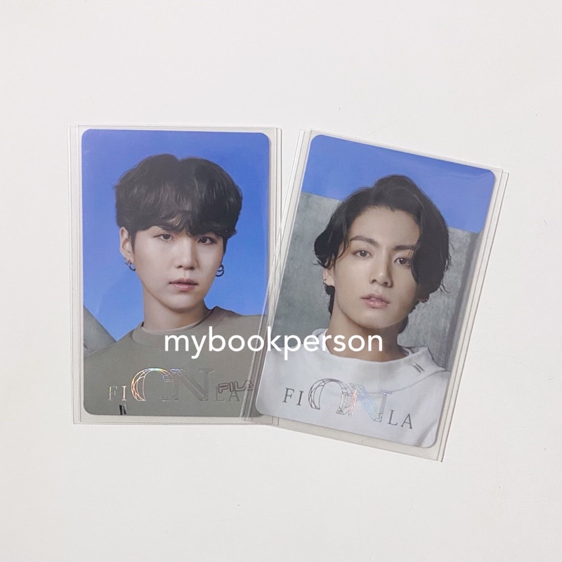 Official BTS FILA ON Photocard PC Jungkook Suga Yoongi JK
