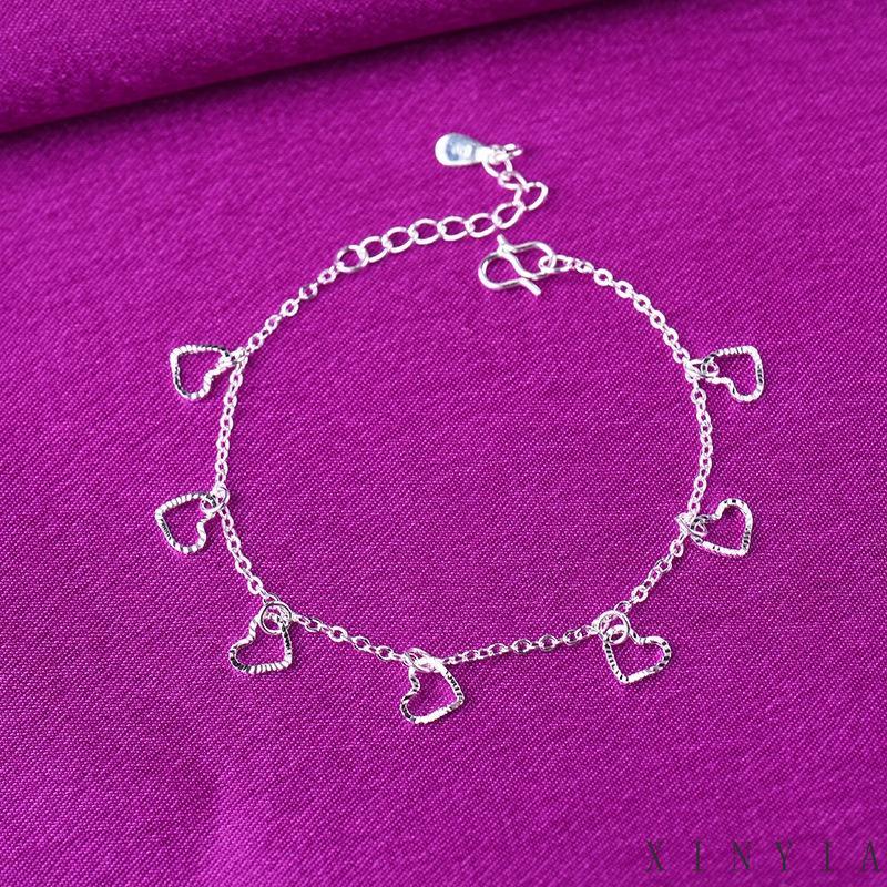 Gelang Rantai Bahan 925 Silver Untuk Wanita XIA.ID