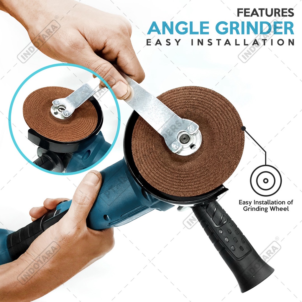 Mesin Gerinda Baterai Tangan / Cordless Angle Grinder Orion CAG100