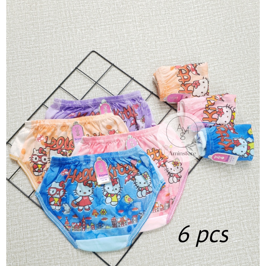 1Lusin Celana Dalam Anak Perempuan YEYEN Karakter Lucu