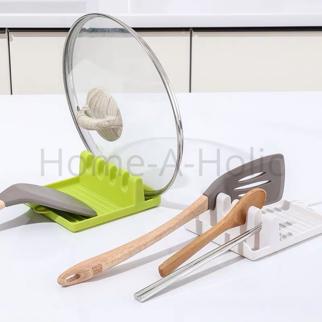 Harga Gila Tatakan Spatula Holder Sendok Sumpit Tutup Panci Alas Alat Dapur Rack Penyimpanan Kitchen MyA8woYtnnO187A