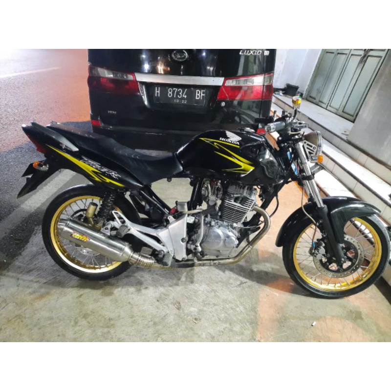 Knalpot rkr racing muffler tiger spek 200cc-350cc
