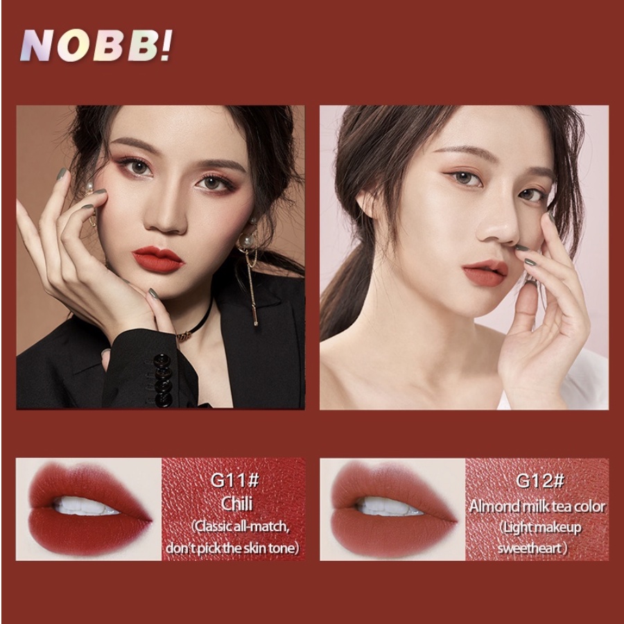 NOBB Air Matte Velvet Lip Cream Lipstik Lipstick Long Lasting Waterproof Lip Gloss NO001