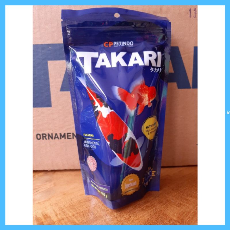 MAKANAN IKAN HIAS TAKARI FISH FOOD 1 MM 100GRAM 250GRAM PELET IKAN TAKARI 100 GRAM 250 GRAM