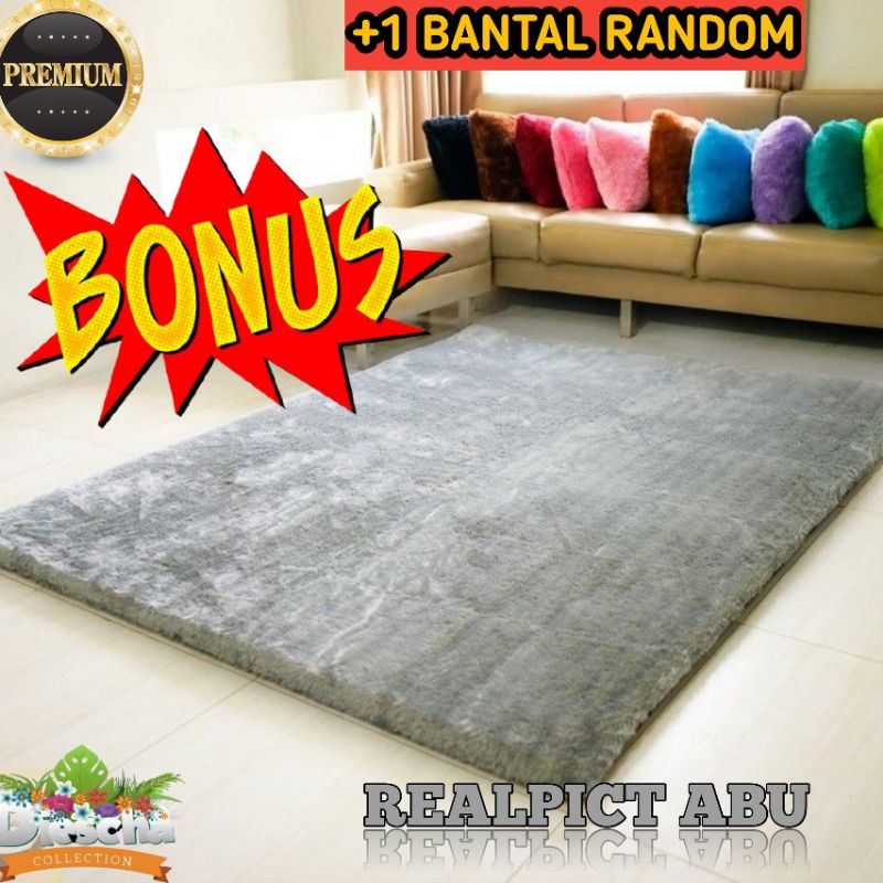 Karpet Bulu Kamar Tidur 200x150x4,5 Karpet Bulu Rasfur  Tebal Murah Karpet Bulu Tebal