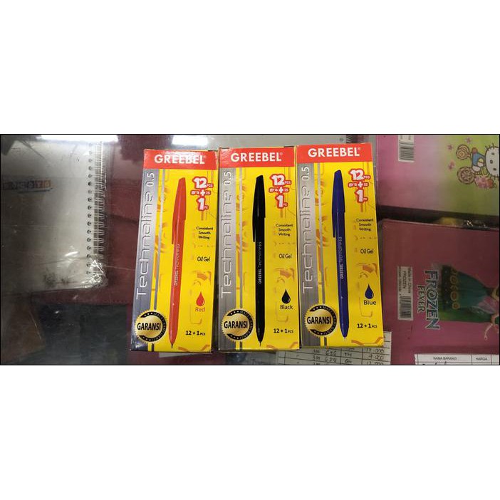 

PULPEN GREEBEL 0,5MM HITAM/MERAH/BIRU - HITAM