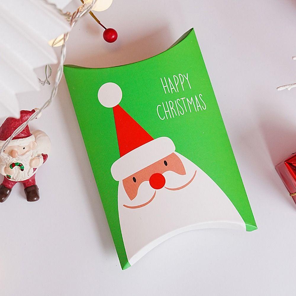 Solighter Kotak Kado Natal Party Decor Cookie Box Rusa Merry Christmas