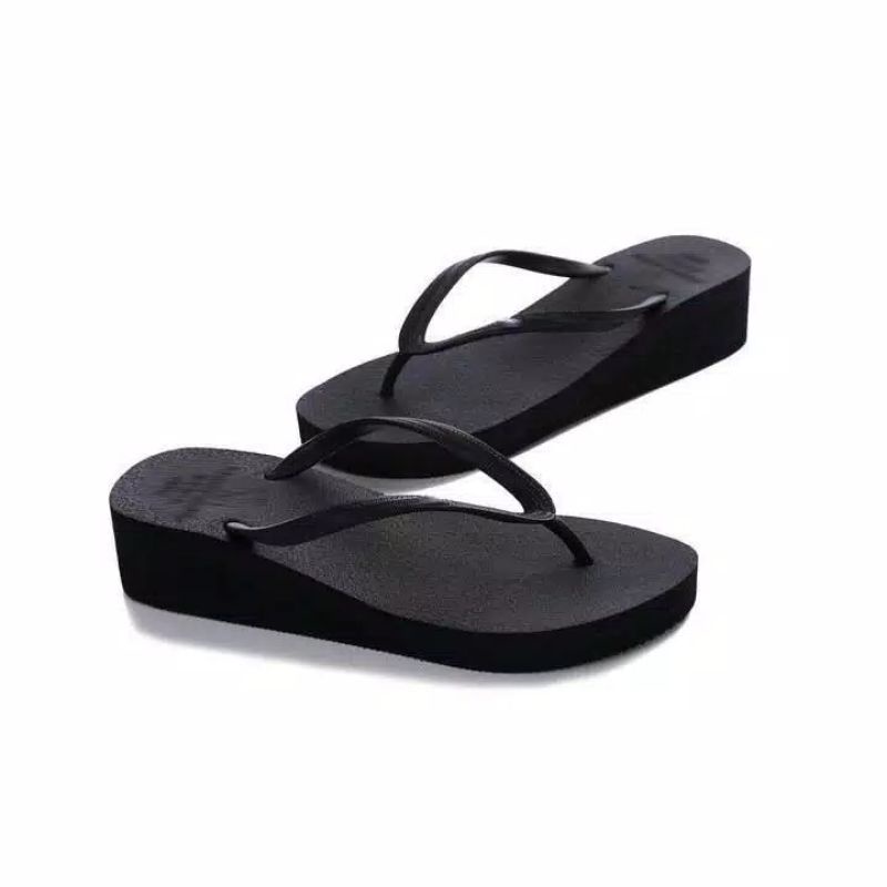 Sandal Wedges Wanita Japit Sandal Perempuan Sandal Jepit Wedges