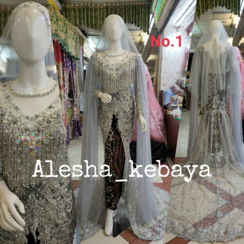 kebaya pengantin akad full payet/kebaya pengantin