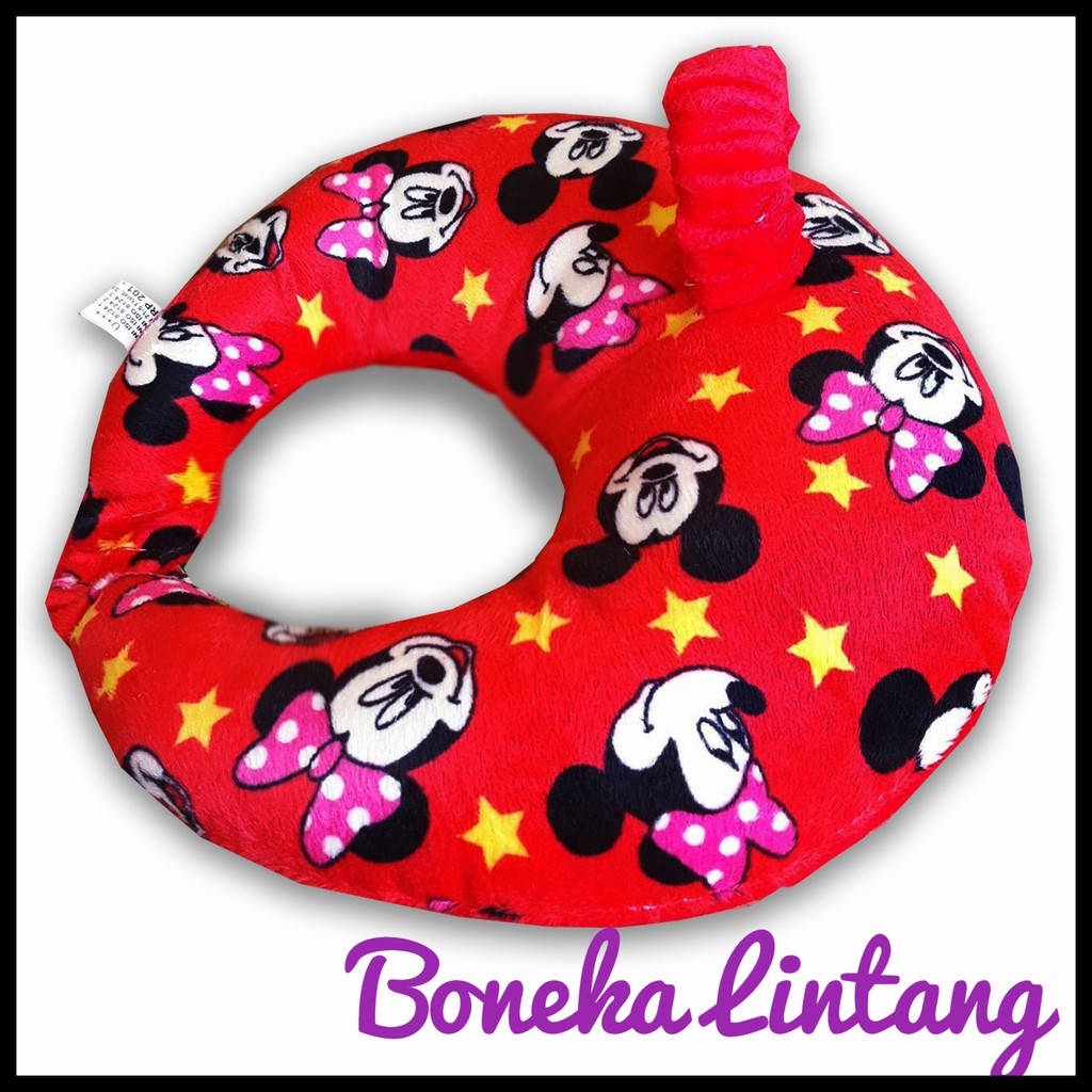 Bantal Penyanga Dot Susu Bayi Bottle Holder karakter Karakter Mickey Mouse Merah