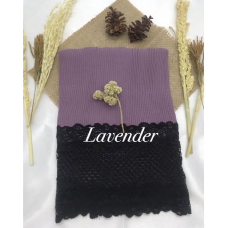 Pasmina  Plisket Prisket Renda Brokat brukat Impor/ Pasmina prisket  renda/model terbaru-Lavender