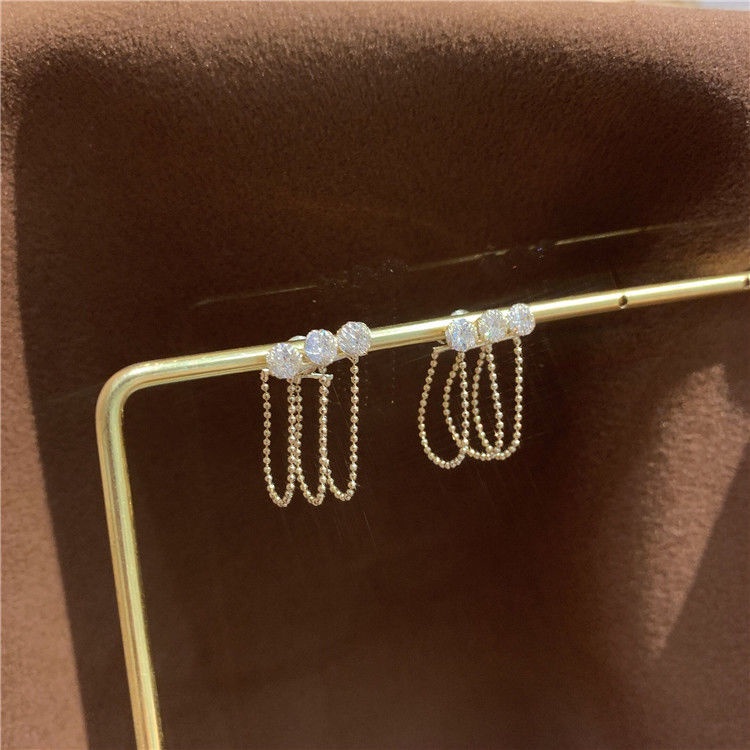 Anting Rumbai Bahan Sterling Silver Untuk Wanita