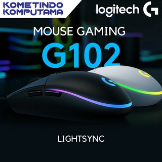 BLACK LOGITECH G102 V2 LIGHTSYNC GAMING MOUSE 100% Original HITAM