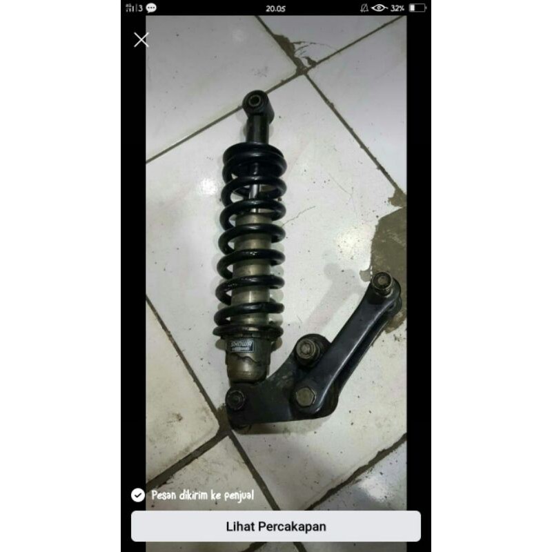 monoshock sok belakang ninja r original set breket mounting