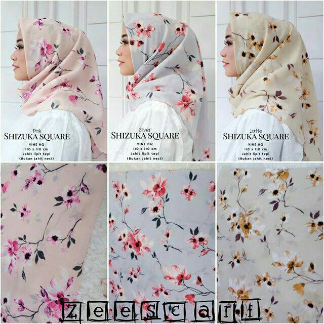 SALE Big Promo Jilbab Segi Empat / Jilbab Segi Empat Motif / Shizuka Square