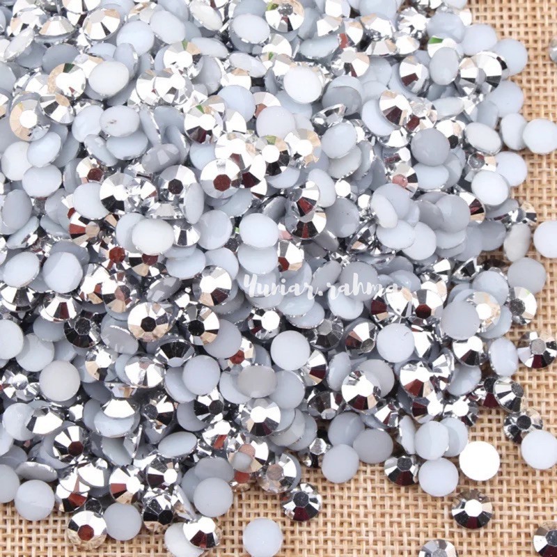 -+34000pcs FREE BOX Rhinestone box Silver-rose gold size 2-5mm gemstone henna