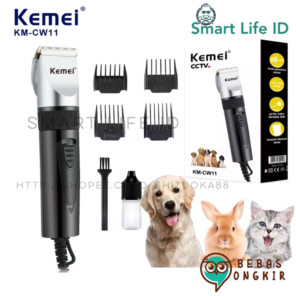 Kemei KM 1053 Alat Cukur Bulu Hewan Kemei Pet Clipper Cukuran Anjing Kucing Kemei KM-1053