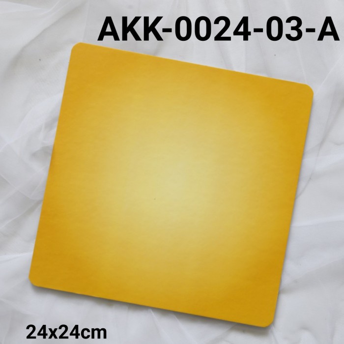 

GR-AKK-0024-03 CAKE BOARD TATAKAN ALAS KUE KOTAK 24CM BASIC POLOS TERBARU