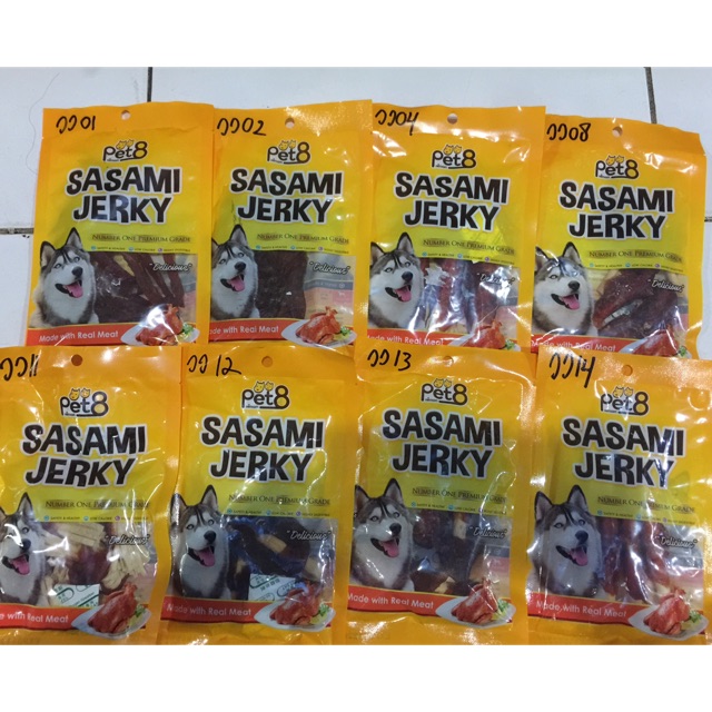 Snack anjing atau cemilan anjing sasami jerky