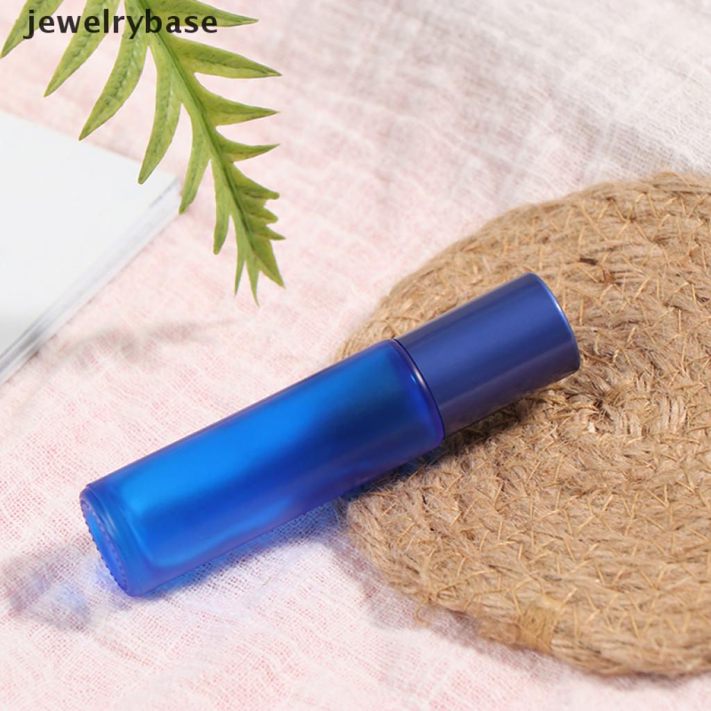 Botol Parfum Minyak Esensial Bahan Kaca Tebal Model Buram Warna-Warni Portabel Ukuran 10ml