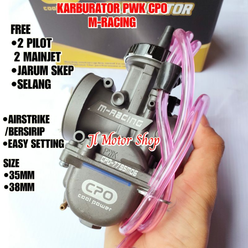 KARBU KARBURATOR PWK CPO M RACING 35 38 M35 M38 AIR STRIKE AIRSTRIKE M RACING Original