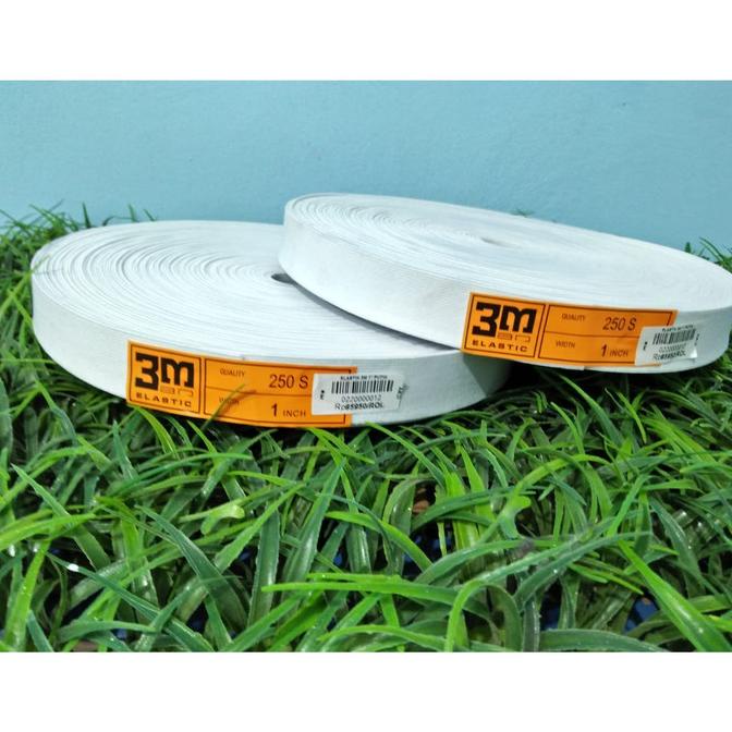 *:*:*:*:*] Elastis 3M / Bahan Elastic 3M / Karet Elastis 3M 1 inch 2,5cm Putih