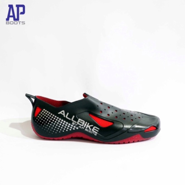 Sepatu AP ALLBIKE RED / Sepatu Karet Pria Hobi Sepeda size 38-44