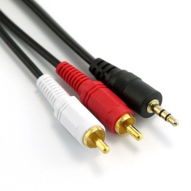 Kabel RCA KABEL AUX 3.5MM TO 2RCA / Kabel Audio Speaker Best Quality - Kabel Audio 2.1