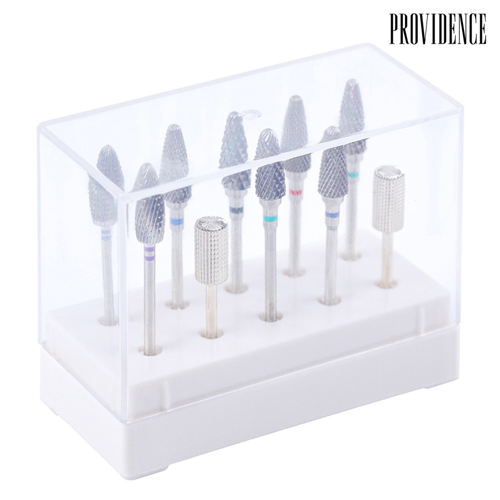 Providence 7/10 Holes Nail Drill Bit Box Holder Sanding Head Display Stand Storage Rack