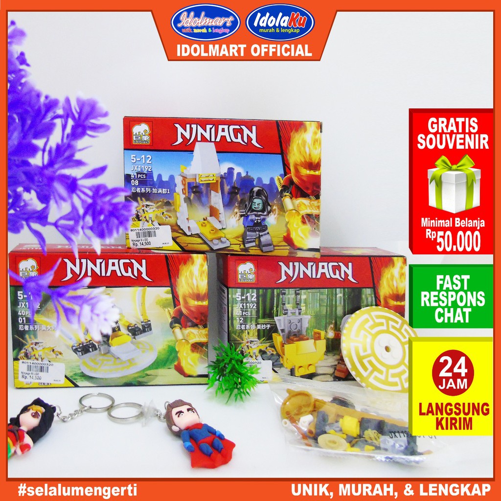 IDOLAKU Mainan Anak Lego block Ninja go / Lego SNI