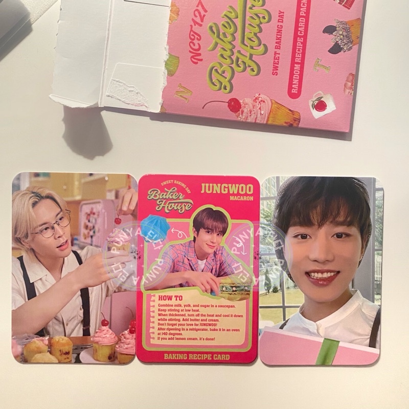 NCT 127 MD Baker house recipe card concept selca mark johnny jungwoo taeil