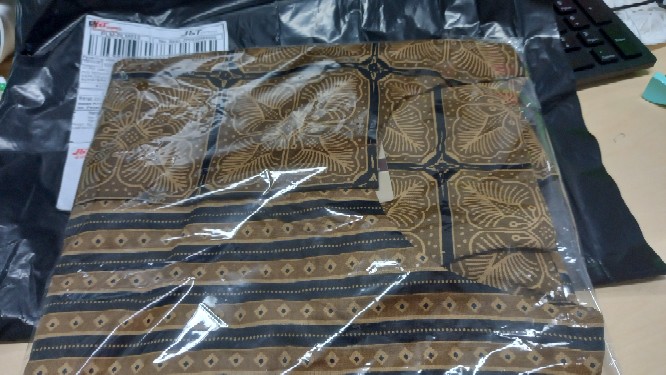 Tey-17 Batik Wanita Asj Sa Hrb026 Kenongo Kemeja Tosca Pendek