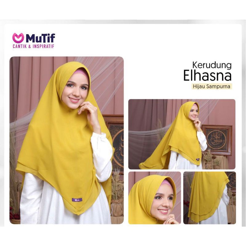 MUTIF KERUDUNG ELHASNA INSTAN TERBARU  2021