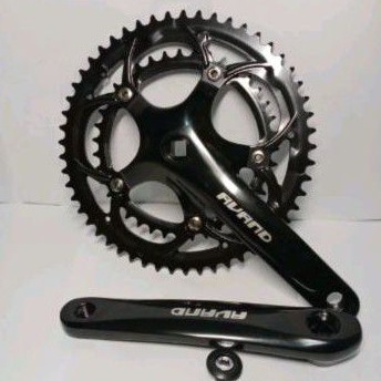 Crank gear gir Sepeda lipat seli sepeda balap 2 speed 53t 39t Avand bb kotak alloy